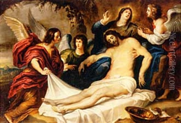 The Lamentation Oil Painting - Gerard Seghers
