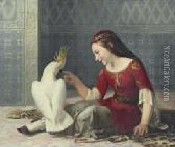 Arcadian Scene Oil Painting - Pierre-Cecile Puvis De Chavannes