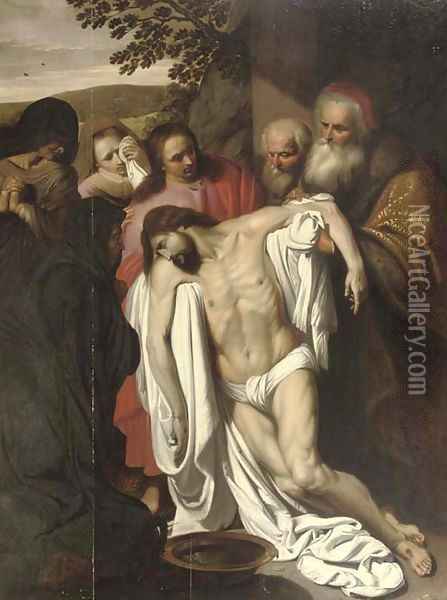 The Lamentation Oil Painting - Pieter van Mol