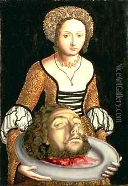 Salome Oil Painting - Lucas The Elder Cranach