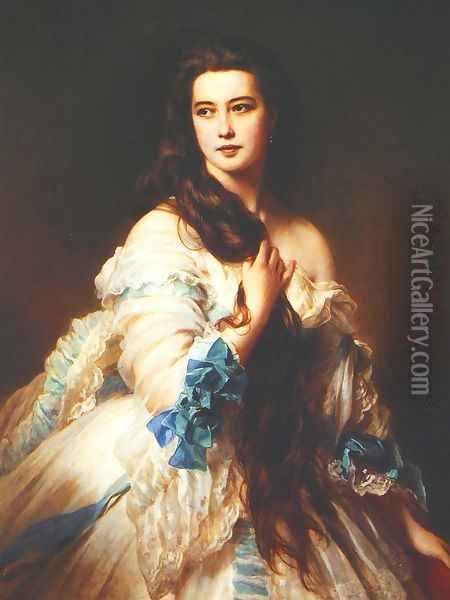 Madame Barbe de Rimsky-Korsakov Oil Painting - Franz Xavier Winterhalter