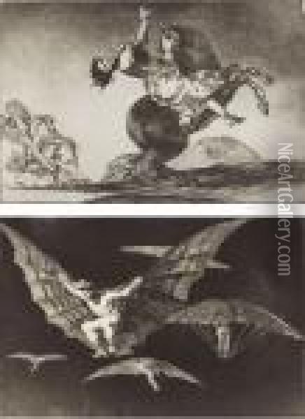 Los Proverbios Oil Painting - Francisco De Goya y Lucientes