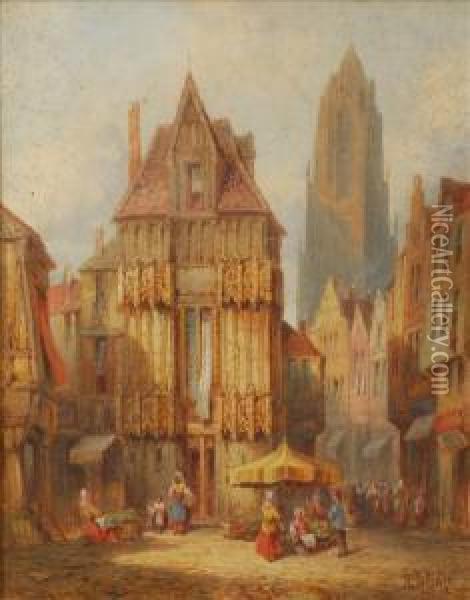 Rouen, Normandyutrecht, Holland Oil Painting - Henry Schafer