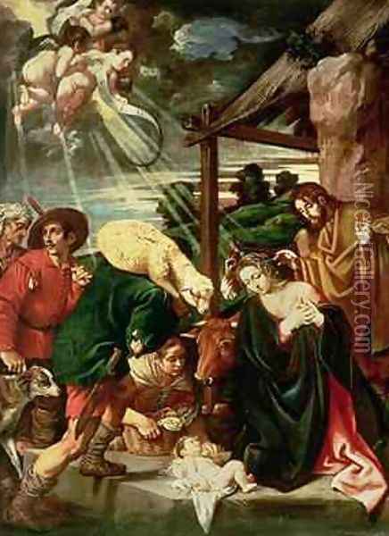 Adoration of the Shepherds Oil Painting - Pedro Orrente