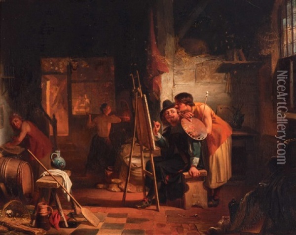 Brouwer Et Craesbeeck Oil Painting - David Col