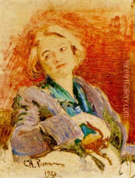 Portratt Av Kvinna Oil Painting - Ilya Repin