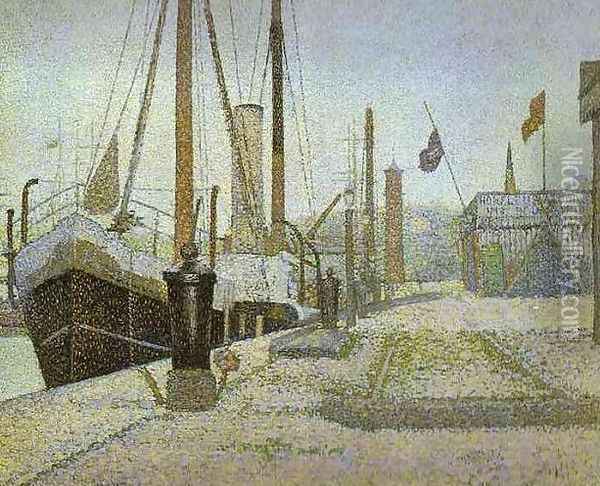 The Maria at Honfleur Oil Painting - Georges Seurat