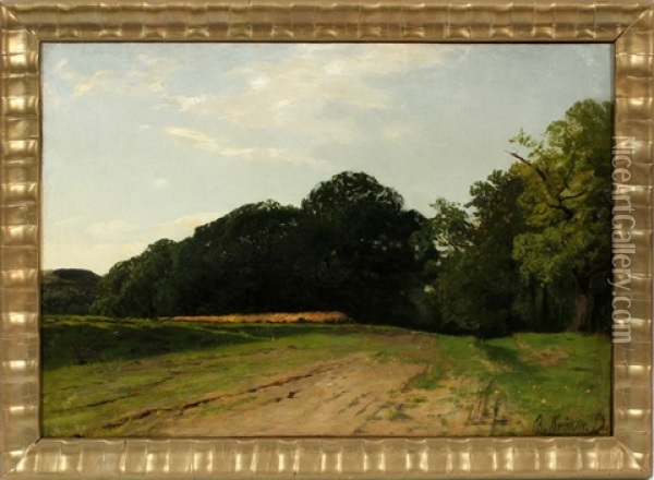Landscape Oil Painting - Christian (Johann Christian) Kroener