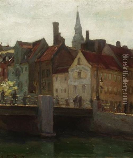 Copenhagen Oil Painting - Emil Orlik