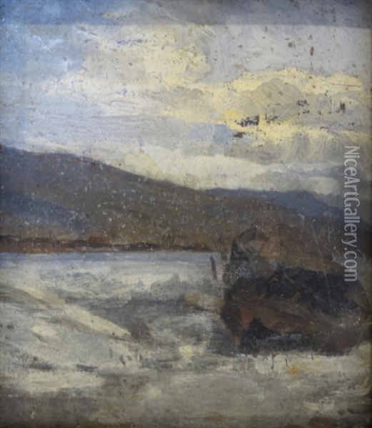 Les Rives Du Lac Oil Painting - Francois-Louis-David Bocion