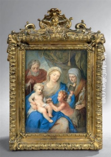 La Sainte Famille Oil Painting - Theresa Tibaldi