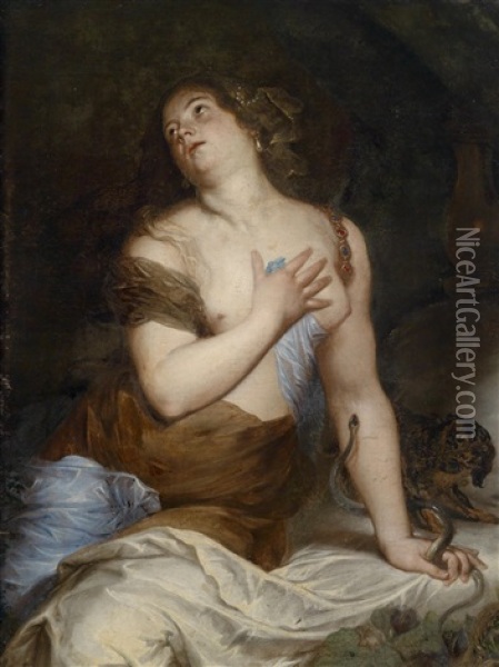 Kleopatra Mit Der Schlange Oil Painting - Thomas (Bosschaert) Willeborts
