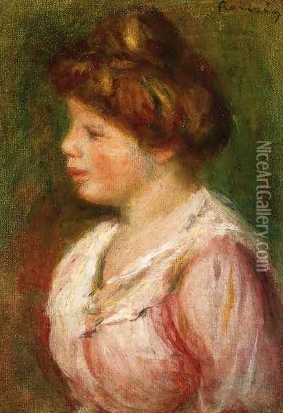 Portrait Of A Young Woman4 Oil Painting - Pierre Auguste Renoir