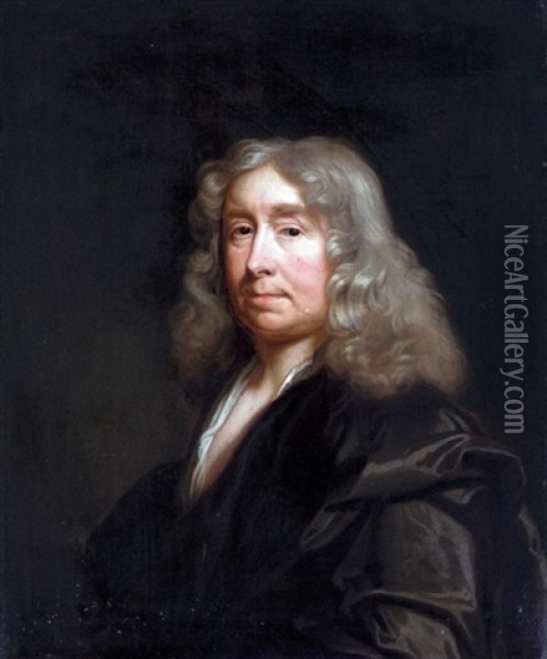 Portrait Of William Chiffinch Oil Painting - John Riley