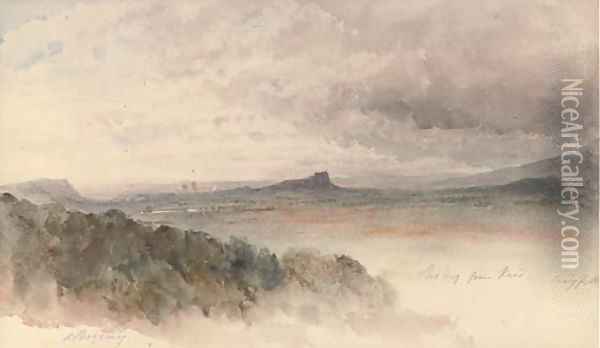 Stirling from Keir, Craigforth Oil Painting - Harriet Cheney