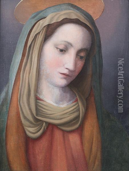 The Madonna Oil Painting - Domenico Beccafumi