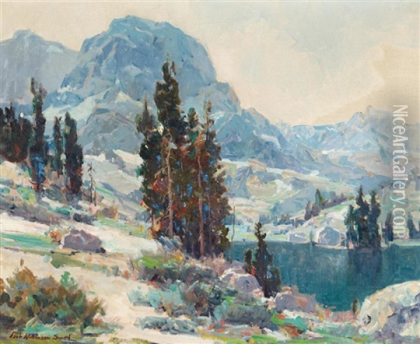 Mt. Hurd Looking Across South Lake Oil Painting - Jack Wilkinson Smith