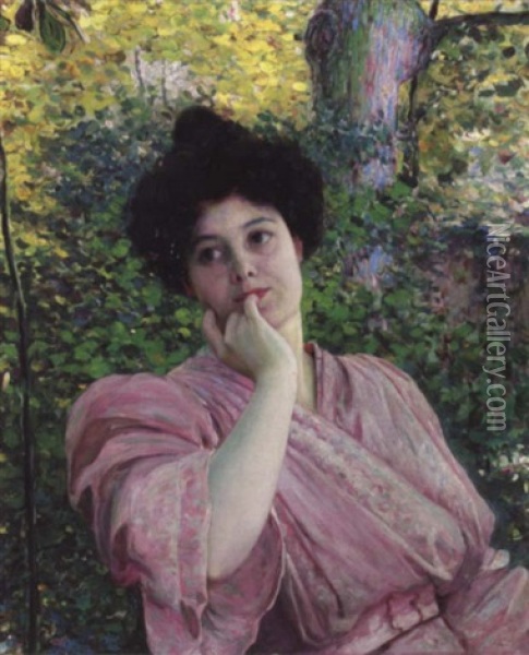 Portrait De Madame Cross Oil Painting - Henri-Edmond Cross
