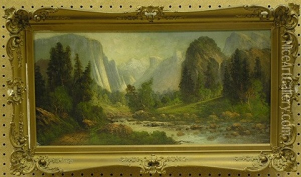 Yosemite Valley Oil Painting - John Englehart