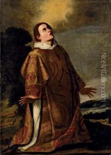 Santo Stefano Oil Painting - Francesco Pacecco De Rosa