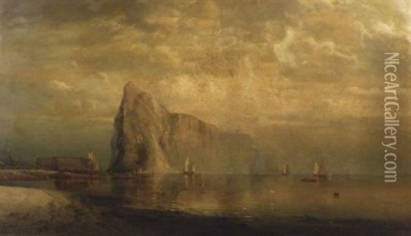 Harbor View Oil Painting - Lemuel D. Eldred