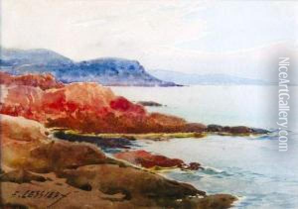 Bord De Mer Oil Painting - Ernest Louis Lessieux