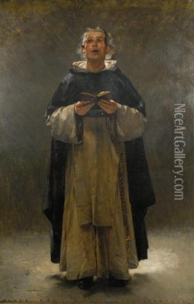 A Dominican Monk Oil Painting - Walter Gay