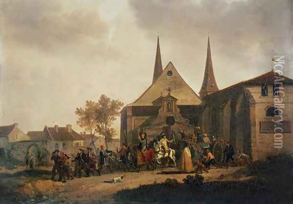 Pillage of a Church during the Revolution Oil Painting - Joseph Swebach-Desfontaines