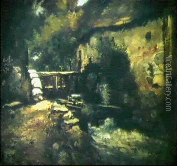 Moulin A Herisson Oil Painting - Leon Richet
