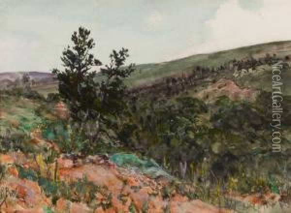 Wyoming Oil Painting - Howard Russell Butler