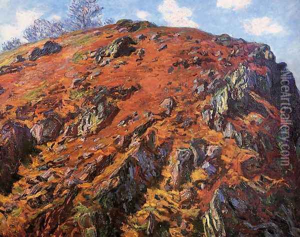 Study Of Rocks Aka Le Bloc Oil Painting - Claude Oscar Monet