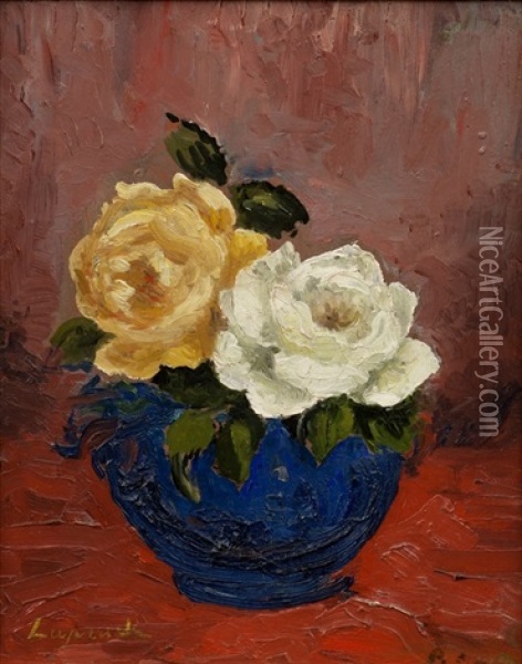 Rose Oil Painting - Pierre Laprade