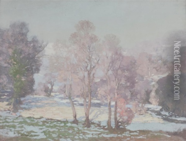 Dalry In Winter Oil Painting - George Houston