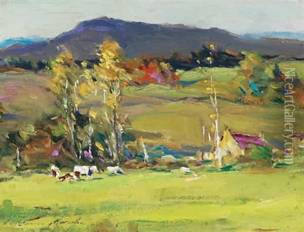 Near La Malbaie, Quebec Oil Painting - Farquhar McGillivray Strachen Knowles