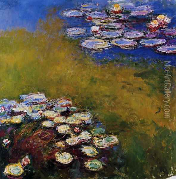 Water-Lilies 32 Oil Painting - Claude Oscar Monet