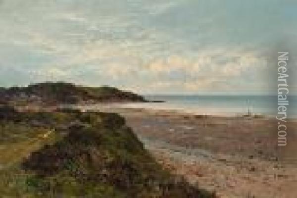Heysham, Lancastershire Coast Oil Painting - Alfred de Breanski