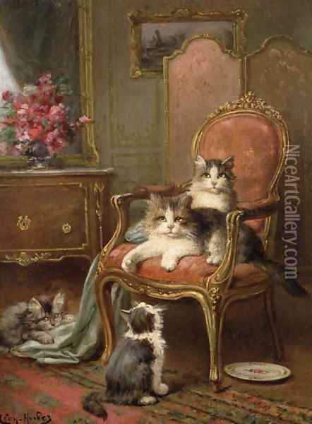 The Favourite Chair Oil Painting - Leon Charles Huber
