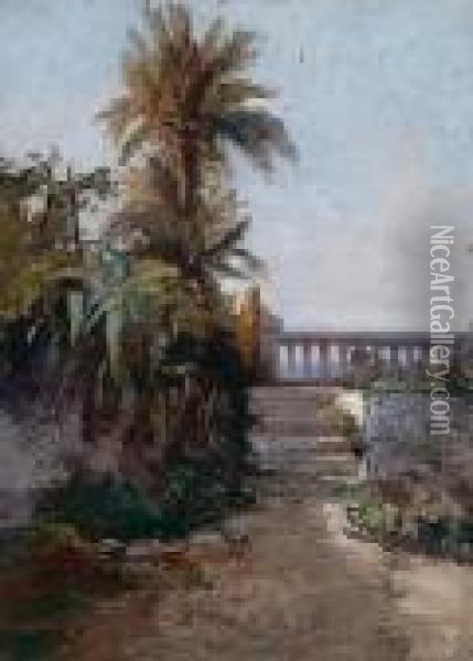 Il Panorama Oil Painting - Leo Von Littrow