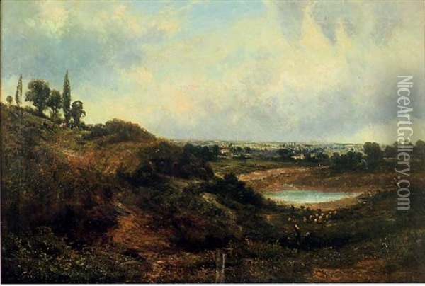 Paysage Oil Painting - John Constable