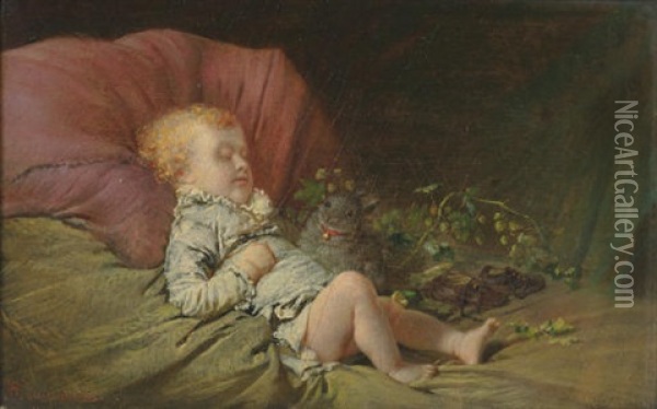 Sweet Innocence Oil Painting - Rudolf Hausleithner