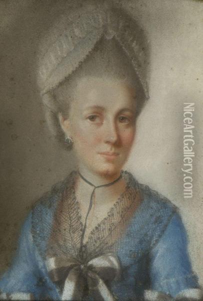 Bildnis Der Elisabetha Johanna Heim Oil Painting - Johann Philipp Bach
