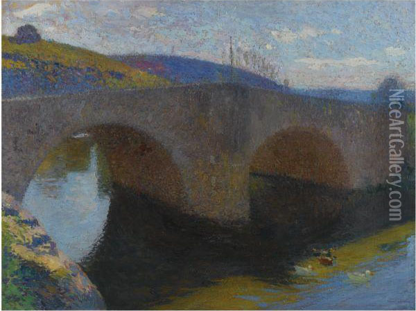 Le Pont De Labastide Oil Painting - Henri Martin