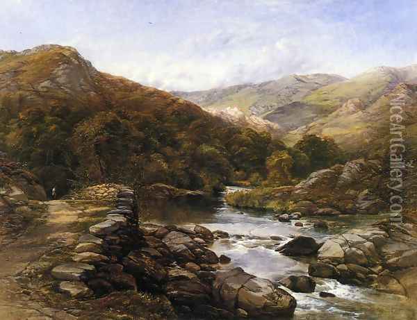 Over the Hills and Far Away Oil Painting - Thomas Creswick