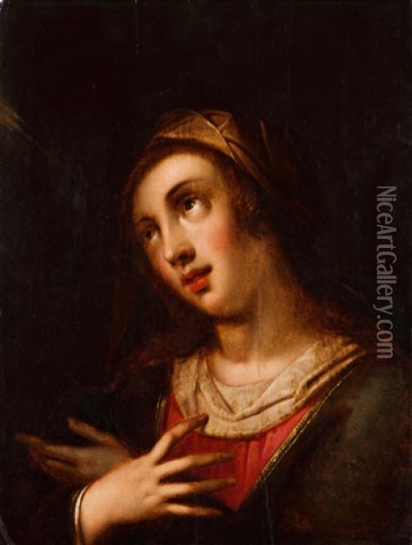 Our Lady Praying Oil Painting - Gortzius Geldorp
