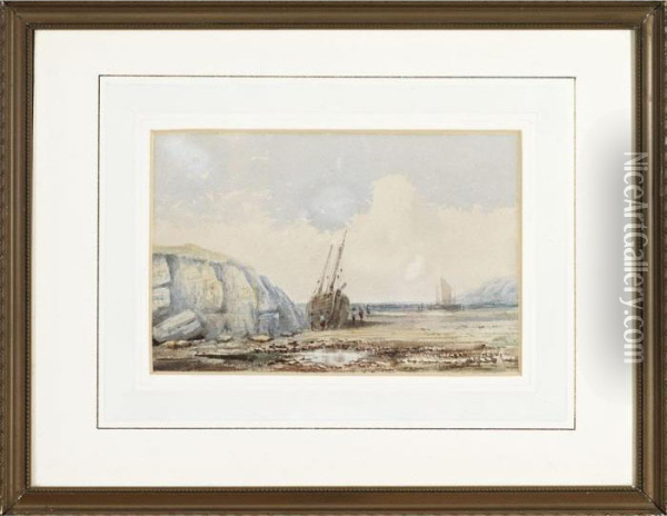 The Beached Boat Oil Painting - John Varley