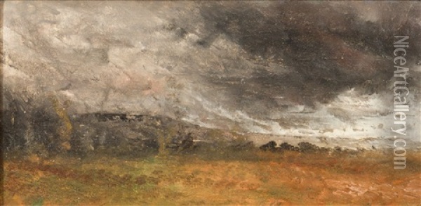 L'approche De L'orage Oil Painting - Guillaume Vogels