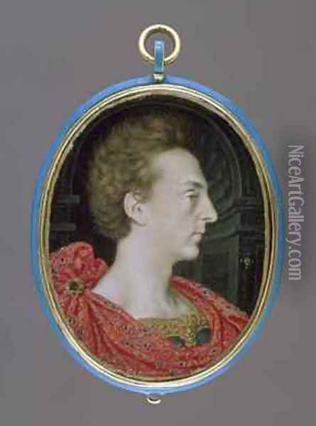 Henry Frederick Prince of Wales 1594-1612 eldest son of King James I of England Oil Painting - Isaac Oliver