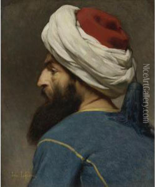 Portrait Of An Ottoman Oil Painting - Jules Joseph Lefebvre