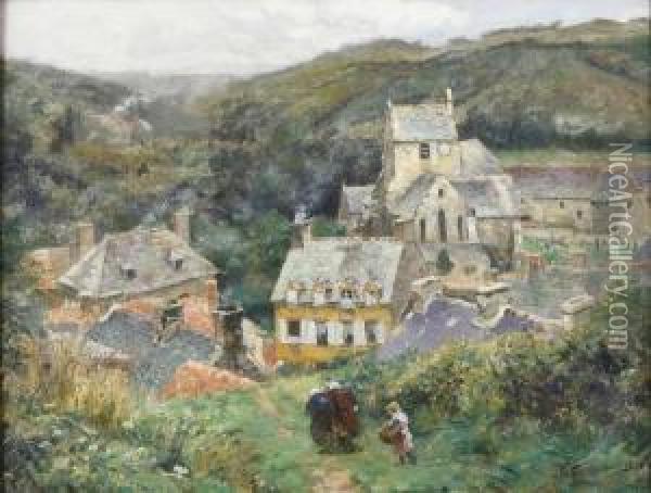 L'eglise D'omonville Oil Painting - Georges Moteley