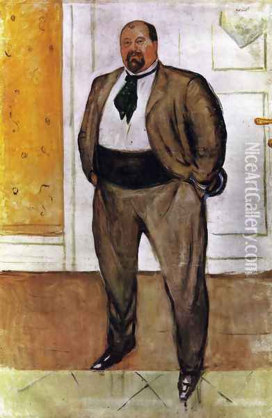 Christen Sandberg 1909 Oil Painting - Edvard Munch
